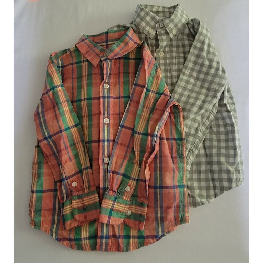 Janie and Jack- Boy's button up flannel set- 2 in total- size 2T